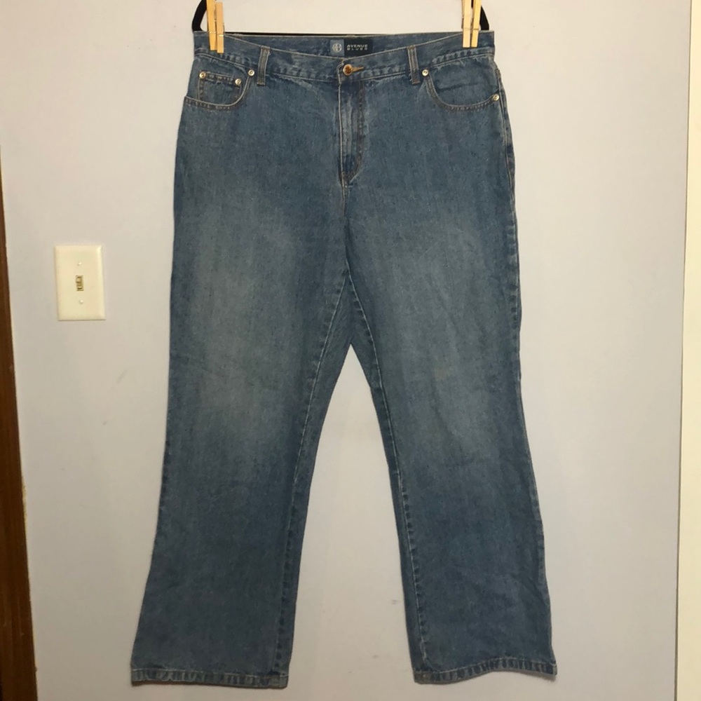 Avenue Blues Medium Wash Flare Leg Jeans